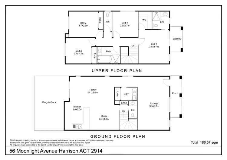 Floorplan of Homely house listing, 56 Moonlight Avenue, Harrison ACT 2914