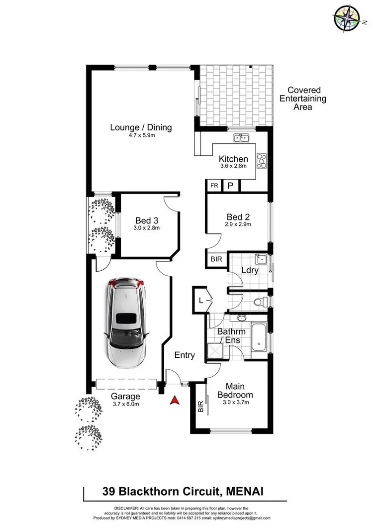 Floorplan of Homely house listing, 39 Blackthorn Circuit, Menai NSW 2234