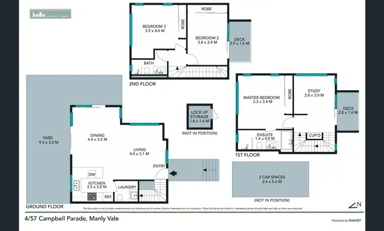 Floorplan of Homely townhouse listing, 4/57 Campbell Parade, Manly Vale NSW 2093