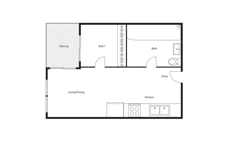 Floorplan of Homely house listing, 376/1 Anthony Rolfe Avenue, Gungahlin ACT 2912