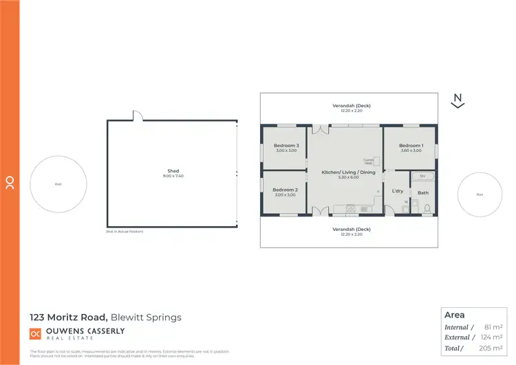 Floorplan of Homely rural property listing, 123 Moritz Road, Kangarilla SA 5157