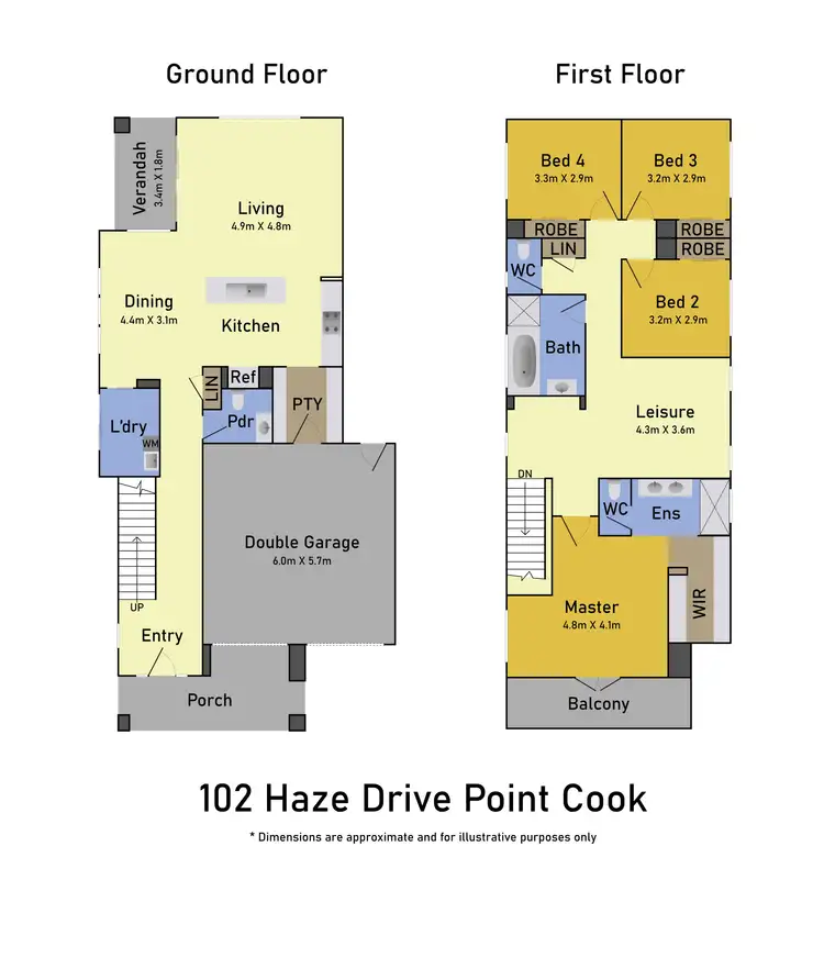 Floorplan of Homely house listing, 102 Haze Drive, Point Cook VIC 3030