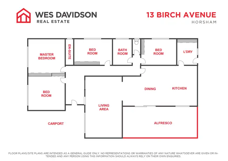 Floorplan of Homely house listing, 13 Birch Avenue, Horsham VIC 3400