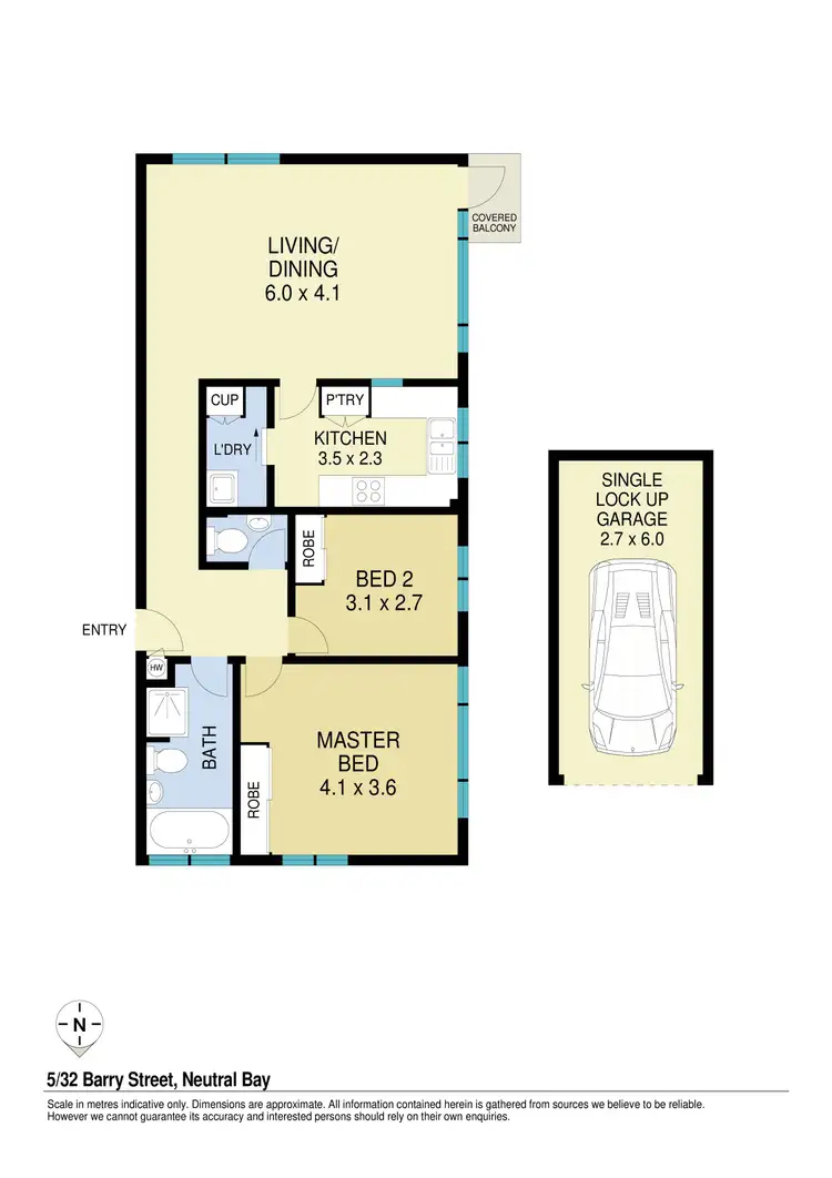 Floorplan of Homely apartment listing, 5/32 Barry Street, Neutral Bay NSW 2089