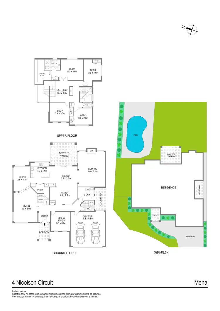 Floorplan of Homely house listing, 4 Nicolson Circuit, Menai NSW 2234