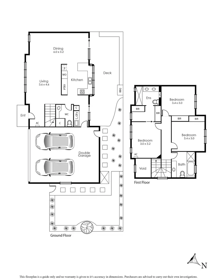 Floorplan of Homely townhouse listing, 1/203 Nepean Highway, Aspendale VIC 3195