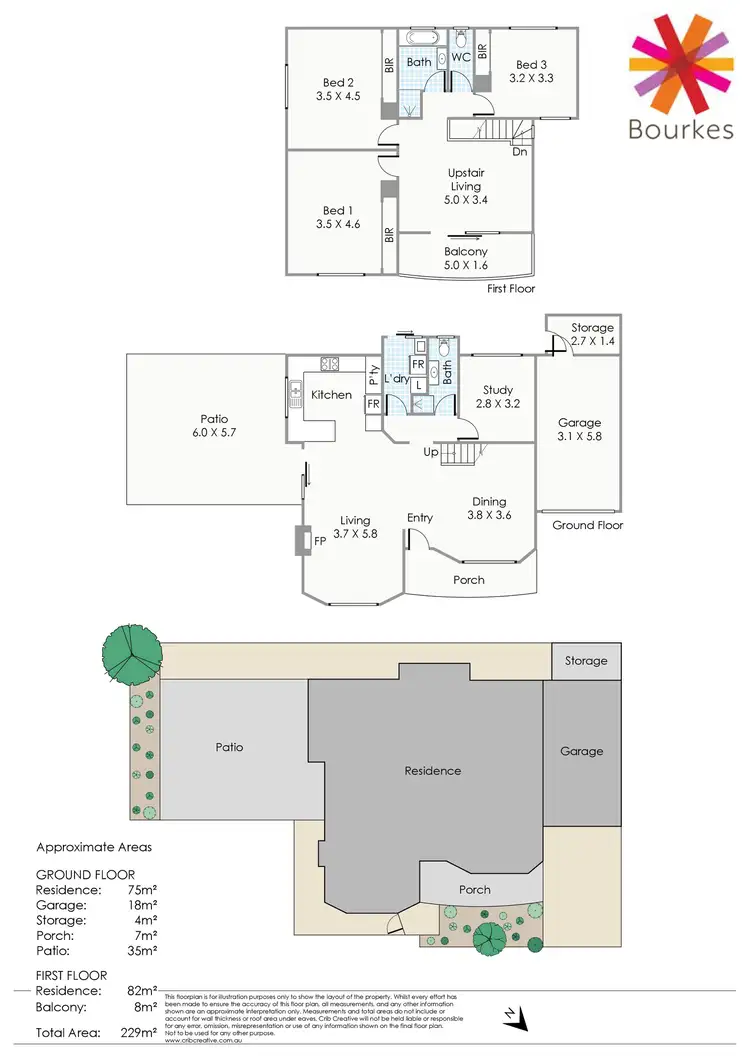 Floorplan of Homely semi-detached listing, 17B Bradford Street, Cannington WA 6107