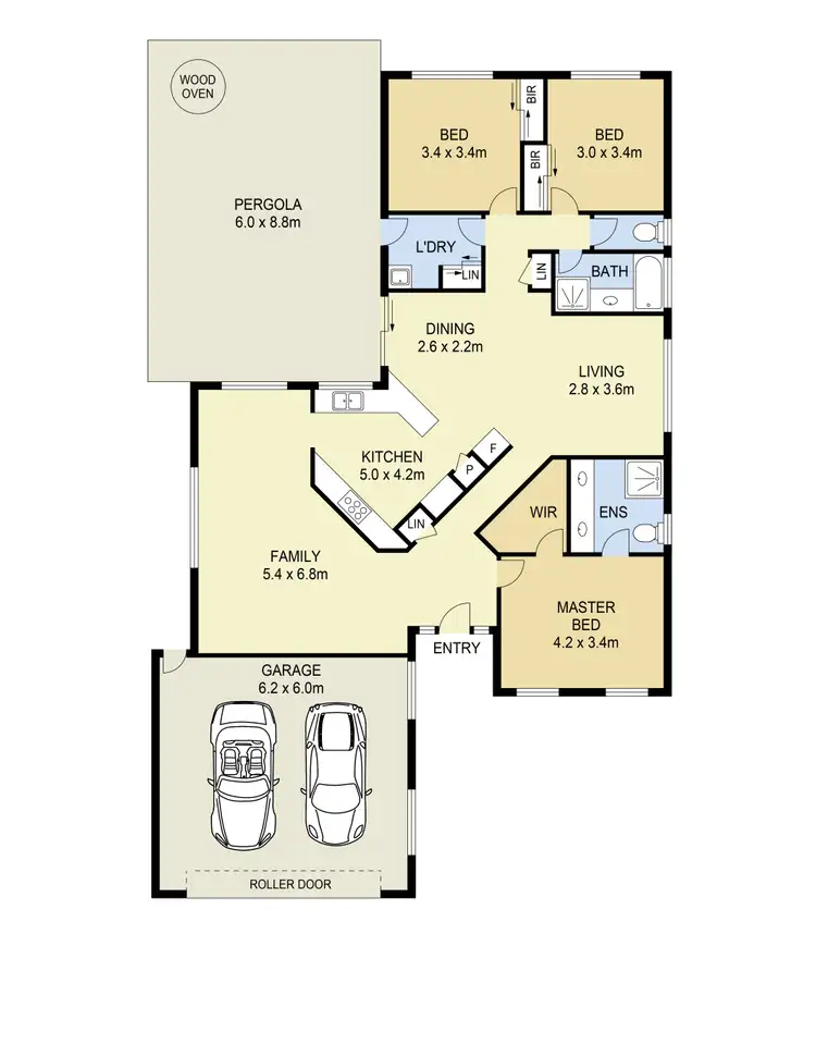Floorplan of Homely house listing, 16 Padula Court, Hillside VIC 3037