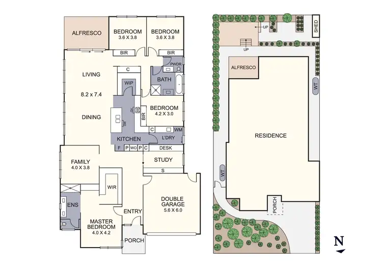 Floorplan of Homely house listing, 34 Baddeley Circuit, Croydon VIC 3136