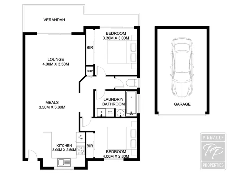 Floorplan of Homely unit listing, 3/88 Glenalva Terrace, Enoggera QLD 4051