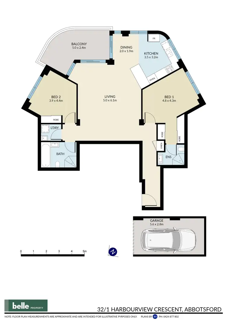 Floorplan of Homely apartment listing, 32/1 Harbourview Crescent, Abbotsford NSW 2046