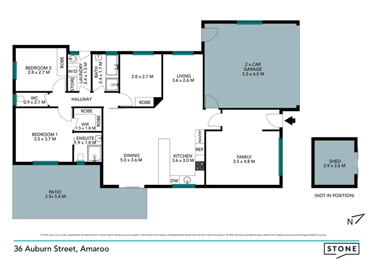 Floorplan of Homely house listing, 36 Auburn Street, Amaroo ACT 2914