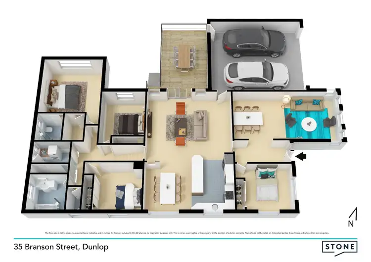 Floorplan of Homely house listing, 35 Branson Street, Dunlop ACT 2615