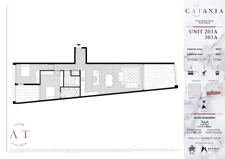 Floorplan of Homely apartment listing, 303A/223 Great North Road, Five Dock NSW 2046