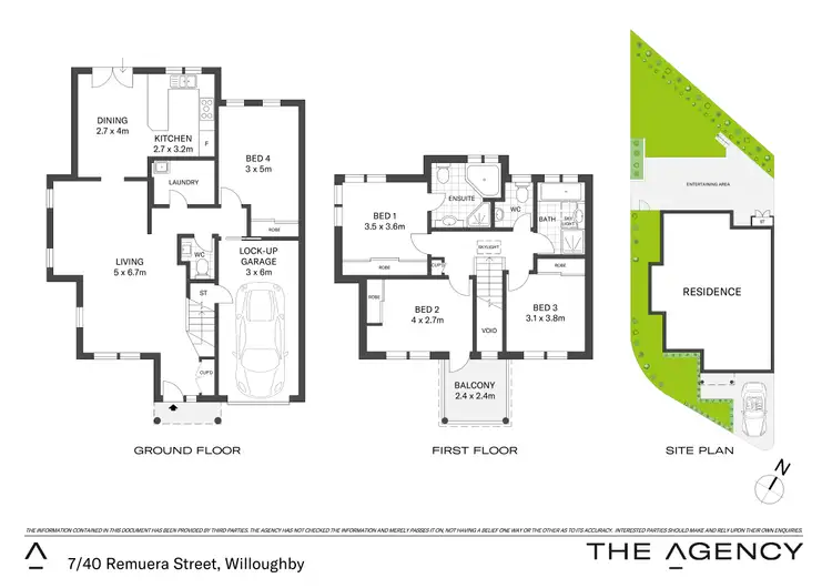 Floorplan of Homely house listing, House 7/40 Remuera Street, Willoughby NSW 2068