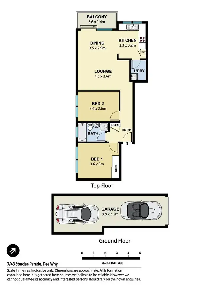 Floorplan of Homely unit listing, 7/43 Sturdee Parade, Dee Why NSW 2099