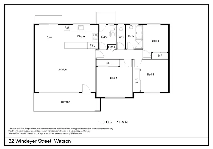 Floorplan of Homely house listing, 32 Windeyer Street, Watson ACT 2602