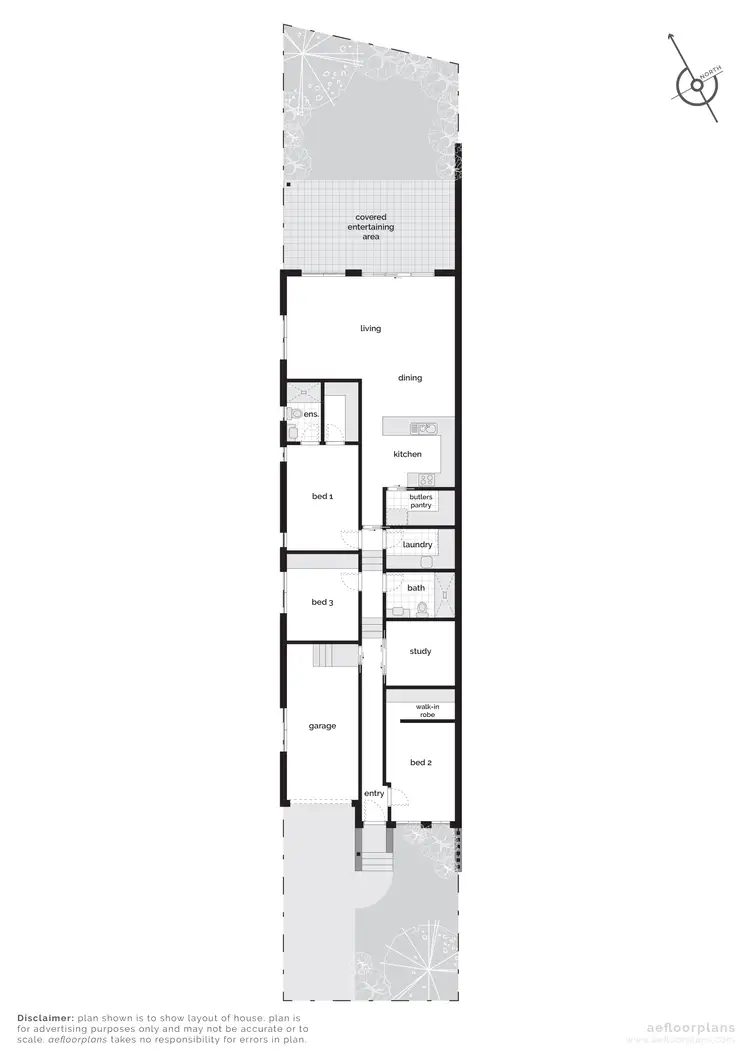 Floorplan of Homely semi-detached listing, 1/30 Ardlethan Street, Fisher ACT 2611