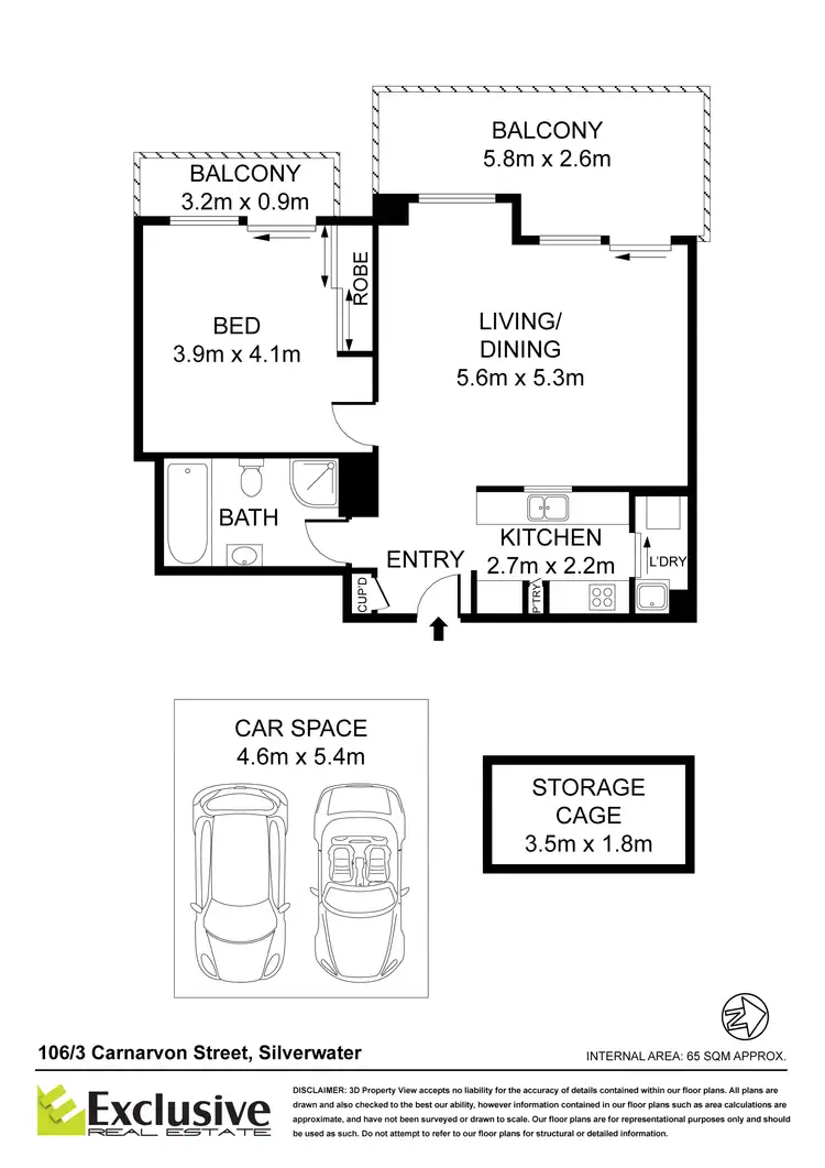 Floorplan of Homely apartment listing, 106/3 Carnarvon Street, Silverwater NSW 2128
