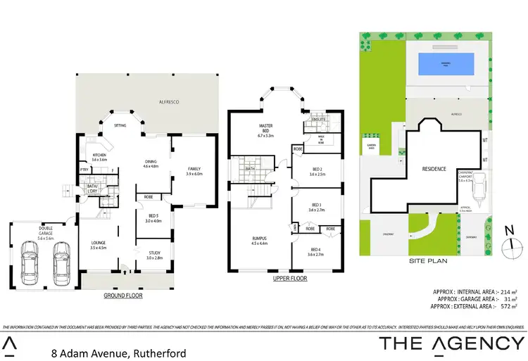 Floorplan of Homely house listing, 8 Adam Avenue, Rutherford NSW 2320
