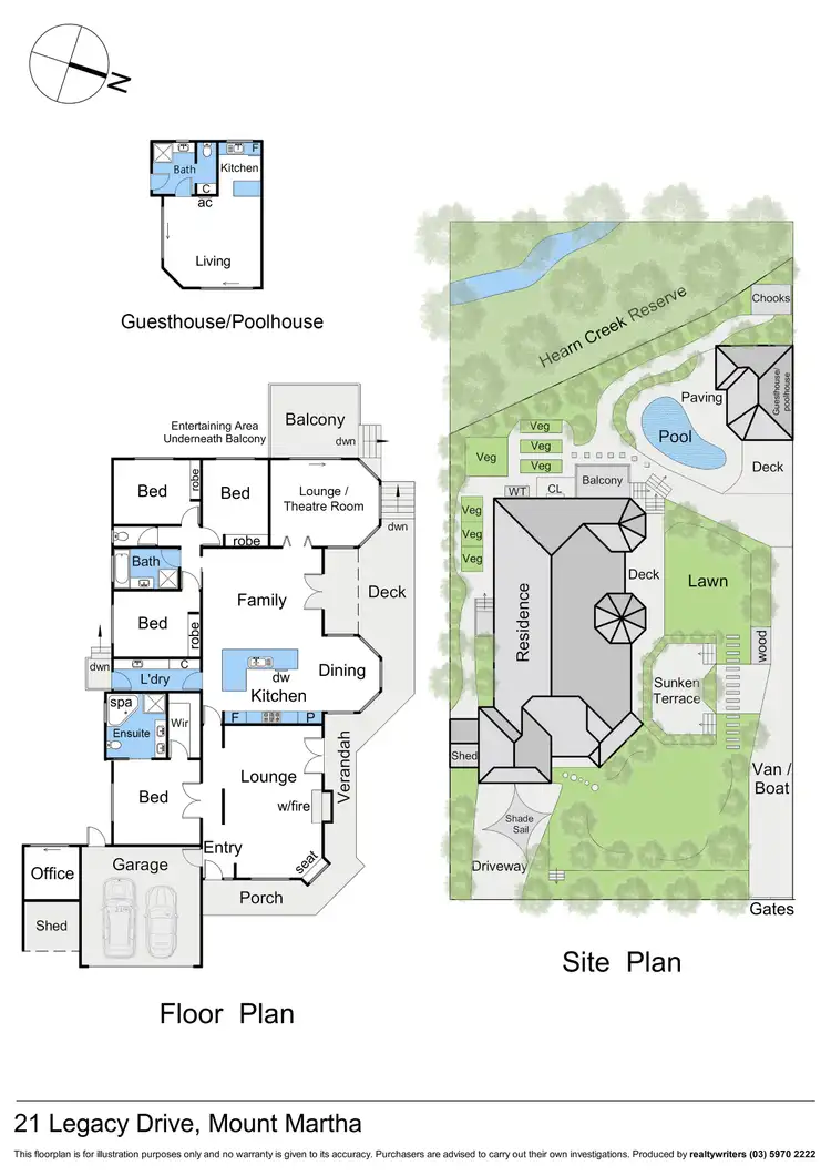 Floorplan of Homely house listing, 21 Legacy Drive, Mount Martha VIC 3934