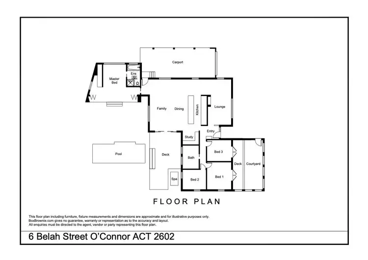Floorplan of Homely house listing, 6 Belah Street, O'connor ACT 2602