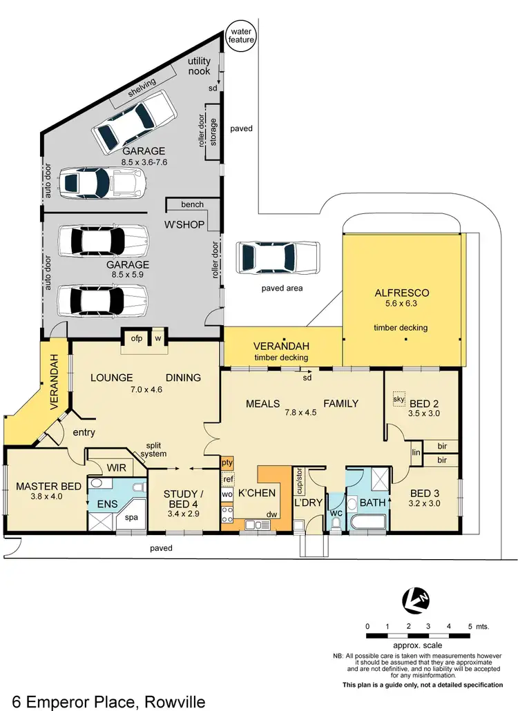 Floorplan of Homely house listing, 6 Emperor Place, Rowville VIC 3178