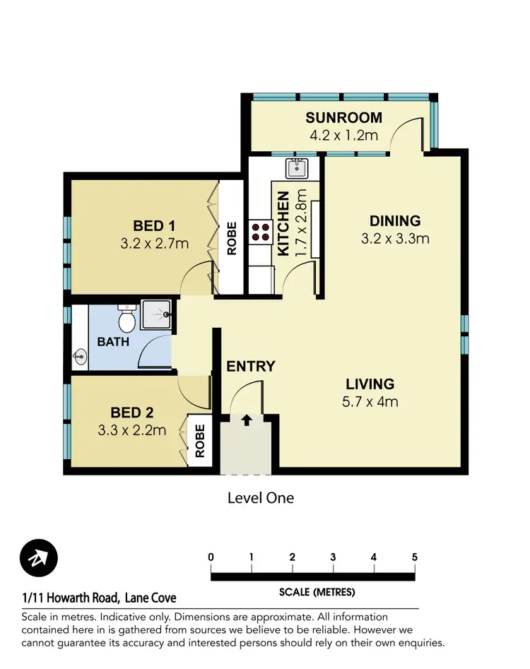 Floorplan of Homely unit listing, 1/11 Howarth Road, Lane Cove NSW 2066