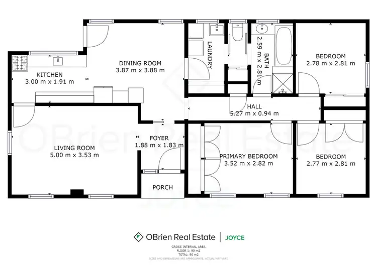Floorplan of Homely house listing, 47 Cribbes Road, Wangaratta VIC 3677