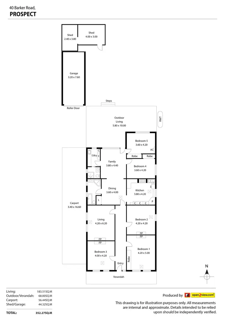Floorplan of Homely house listing, 40 Barker Road, Prospect SA 5082