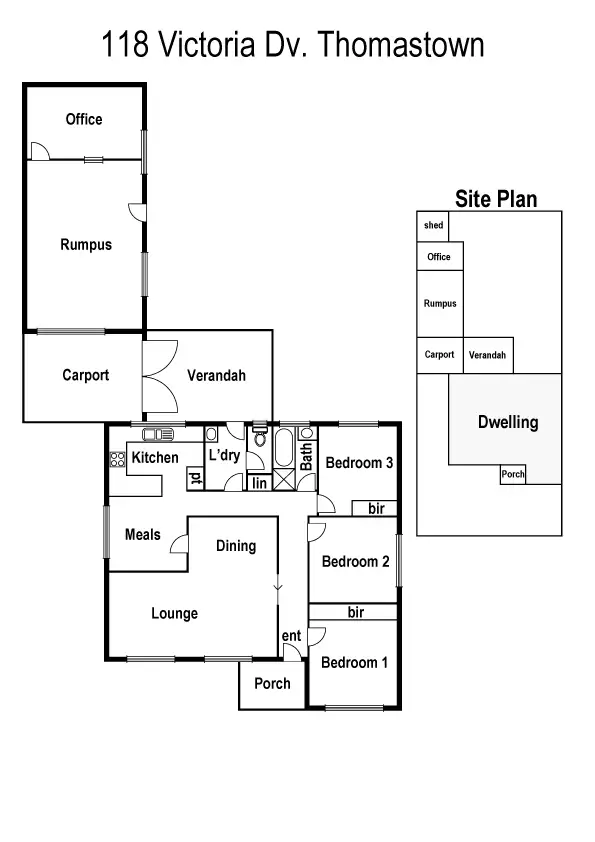 Floorplan of Homely house listing, 118 Victoria Drive, Thomastown VIC 3074