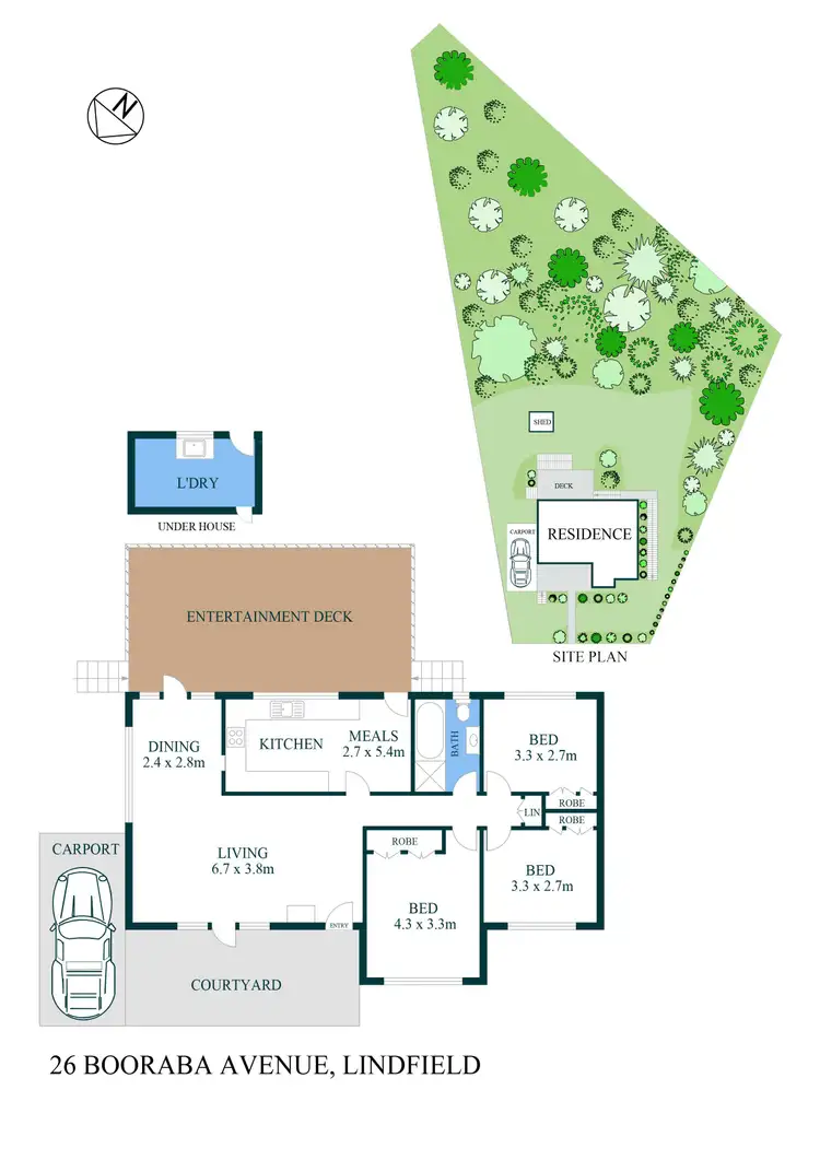 Floorplan of Homely house listing, 26 Booraba Avenue, Lindfield NSW 2070