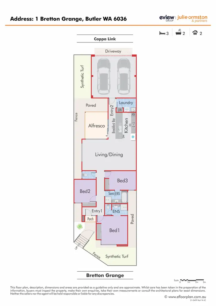 Floorplan of Homely house listing, 1 Bretton, Butler WA 6036