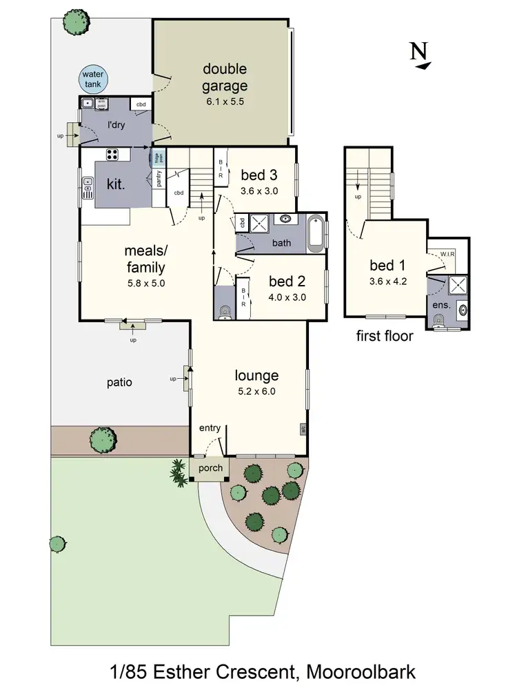 Floorplan of Homely house listing, 1/85 Esther Crescent, Mooroolbark VIC 3138