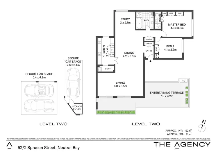 Floorplan of Homely apartment listing, 52/2 Spruson Street, Neutral Bay NSW 2089