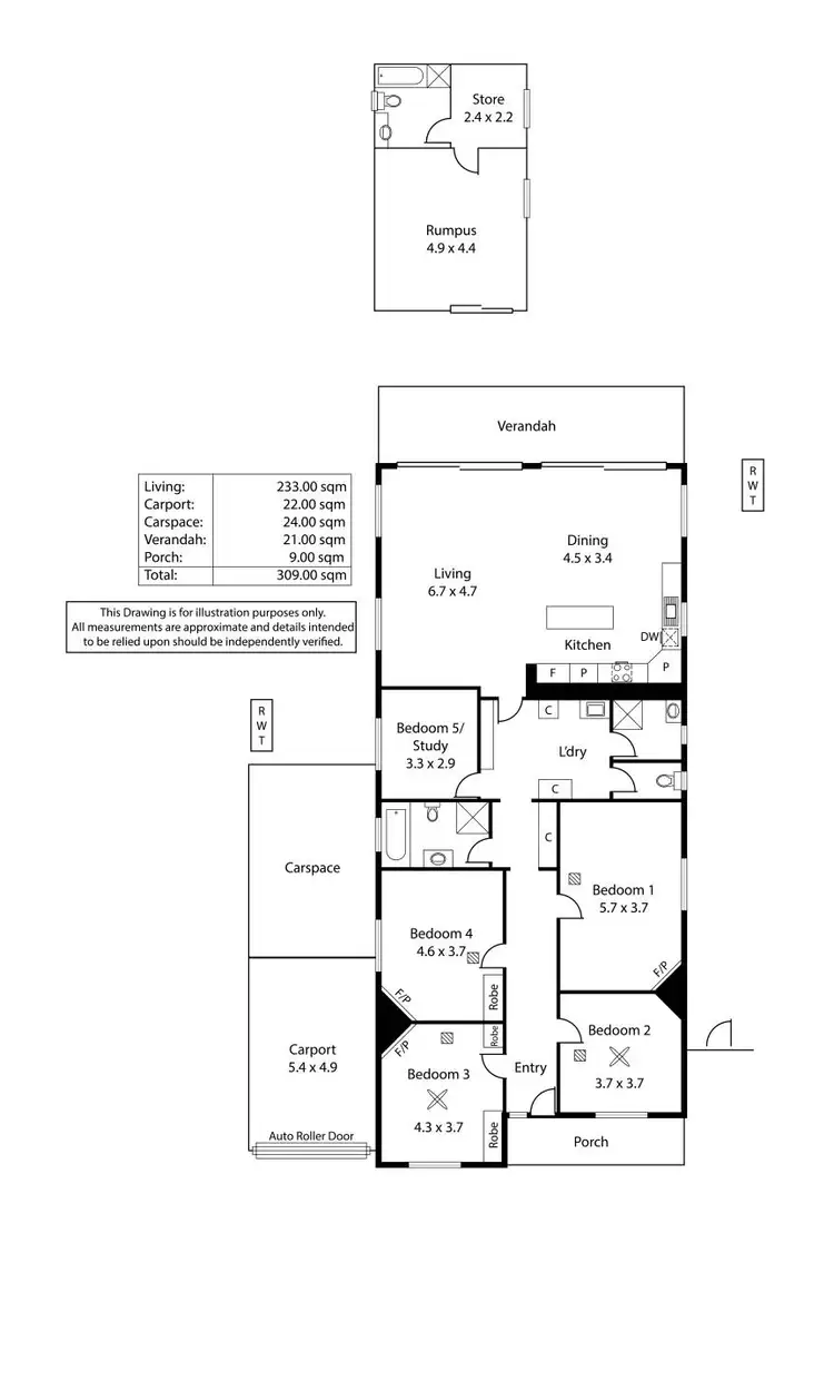 Floorplan of Homely house listing, 3 Glenunga Avenue, Glenunga SA 5064