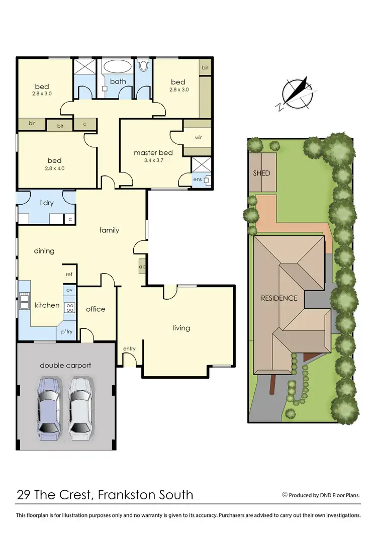 Floorplan of Homely house listing, 29 The Crest, Frankston South VIC 3199