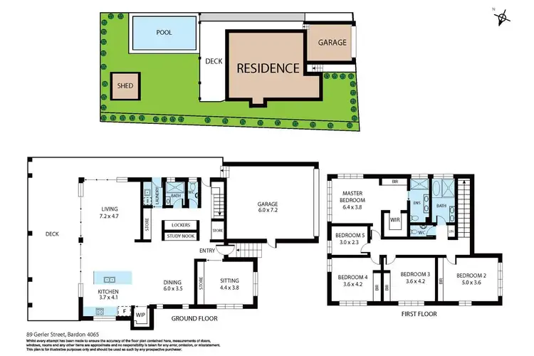 Floorplan of Homely house listing, 89 Gerler Street, Bardon QLD 4065