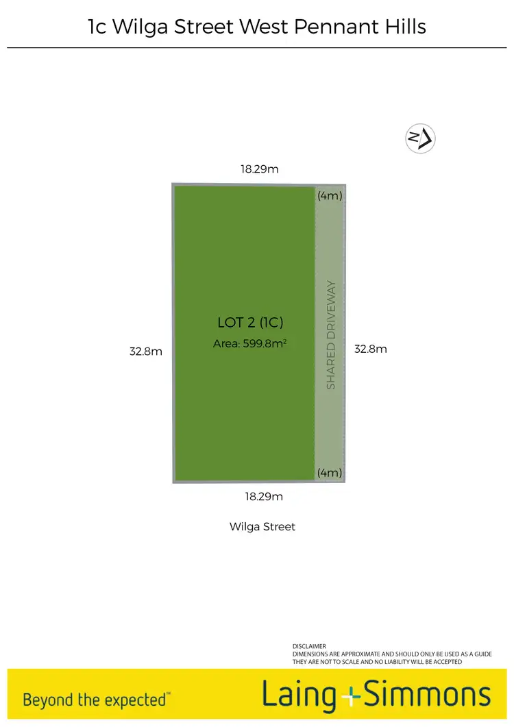 Floorplan of Homely land listing, 1C Wilga Street, West Pennant Hills NSW 2125