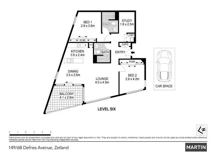 Floorplan of Homely apartment listing, 149/6 Defries Avenue, Zetland NSW 2017