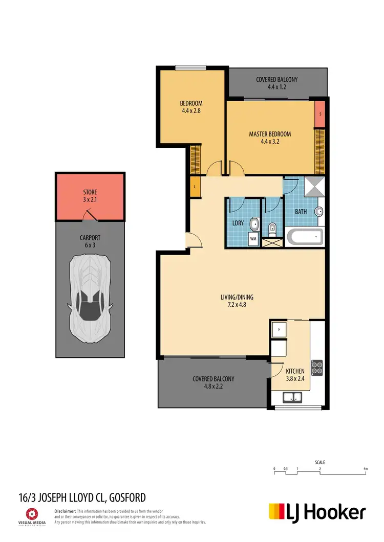 Floorplan of Homely apartment listing, 16/3 Joseph Lloyd Close, Gosford NSW 2250