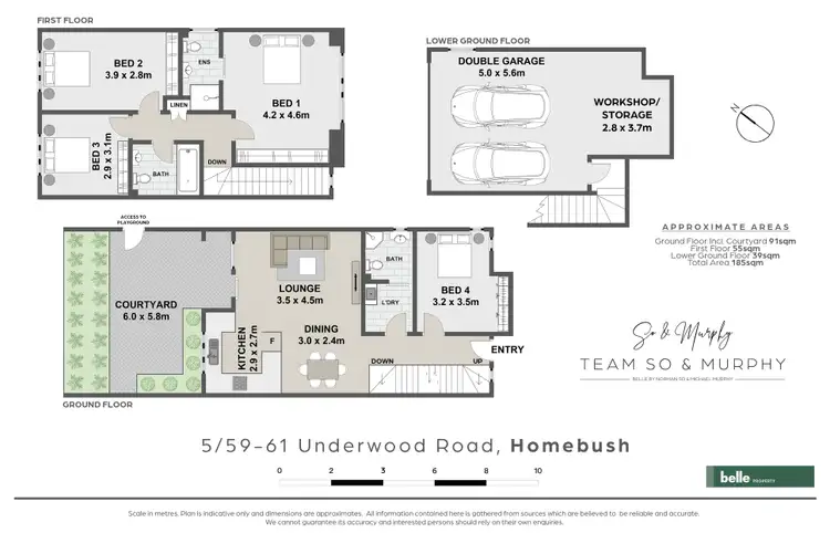 Floorplan of Homely townhouse listing, 5/59-61 Underwood Road, Homebush NSW 2140