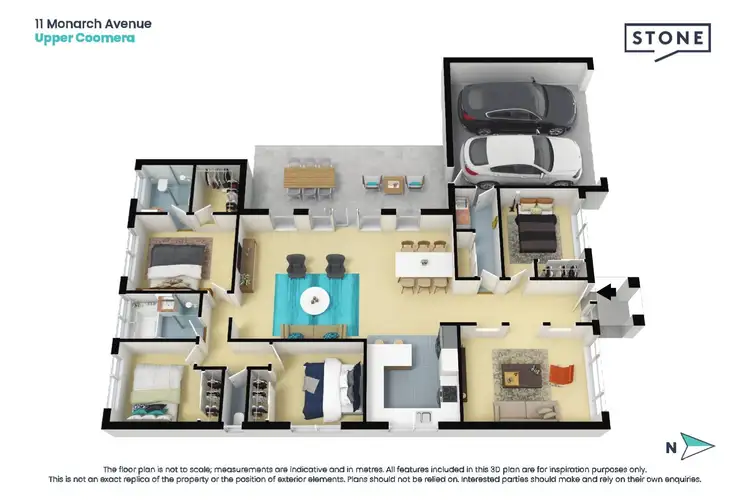 Floorplan of Homely house listing, 11 Monarch Avenue, Upper Coomera QLD 4209