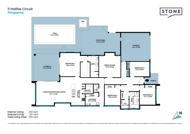 Floorplan of Homely house listing, 11 Halifax Circuit, Pimpama QLD 4209