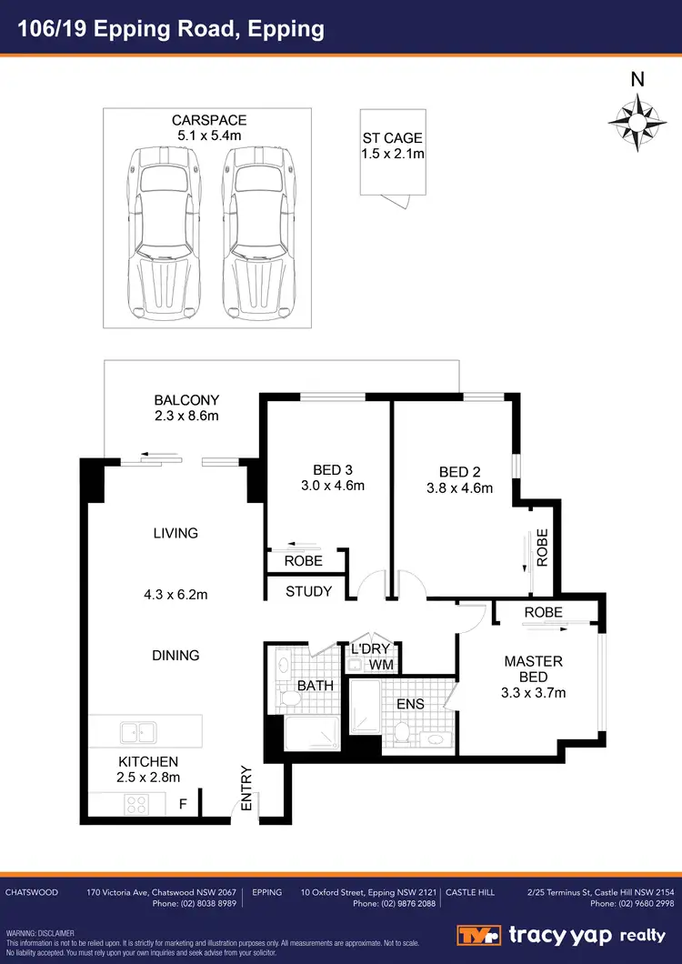 Floorplan of Homely apartment listing, 106/19 Epping Road, Epping NSW 2121