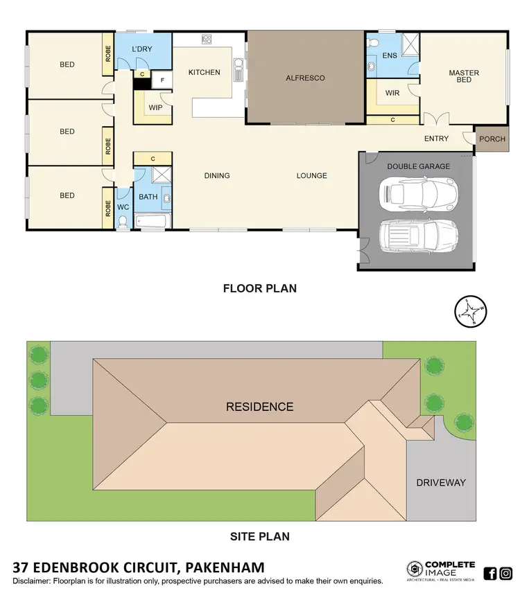 Floorplan of Homely house listing, 37 Edenbrook Circuit, Pakenham VIC 3810
