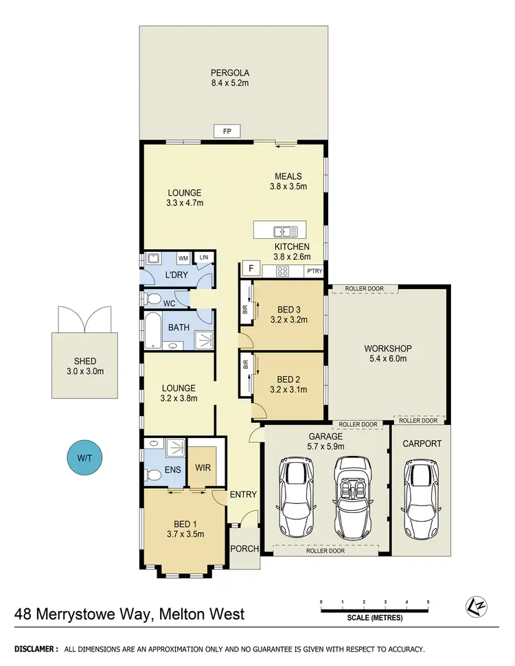 Floorplan of Homely house listing, 48 Merrystowe Way, Harkness VIC 3337