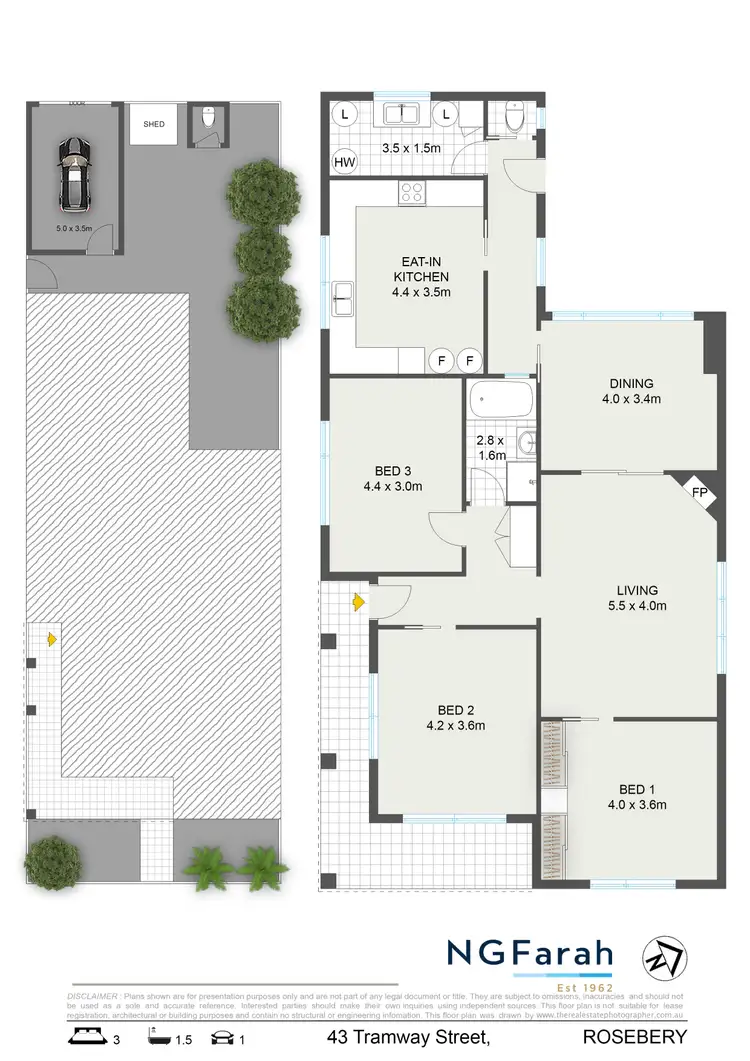 Floorplan of Homely house listing, 43 Tramway Street, Rosebery NSW 2018
