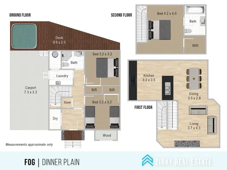 Floorplan of Homely house listing, 6 Squatters Lane, Dinner Plain VIC 3898