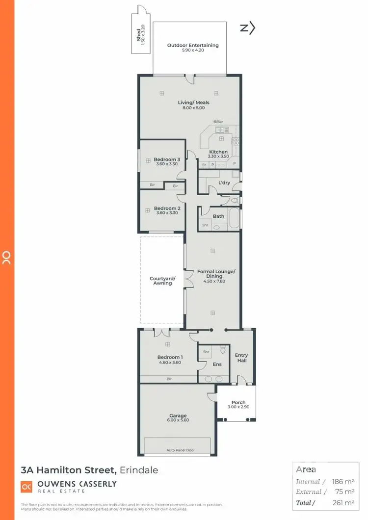 Floorplan of Homely house listing, 3A Hamilton Street, Erindale SA 5066